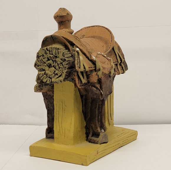 Southwestern Reflections Collection Mini Resin Cowboy Horse Saddle Figurine - Picture 5 of 7